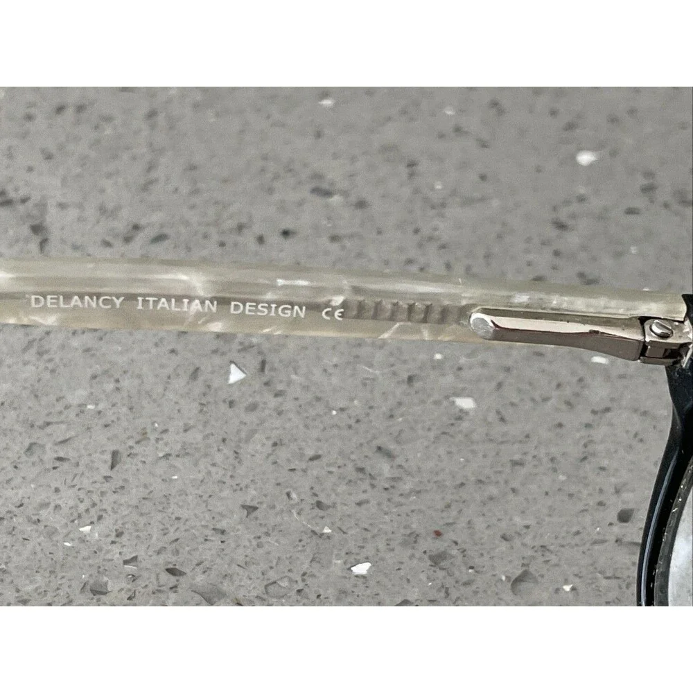 DELANCY DEL98 Black Marble 50-16-135 Plastic Eyeglasses Frames ONLY